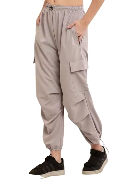 Image of Men's Cargo Jogger Pants with Elastic Waist and Drawstring