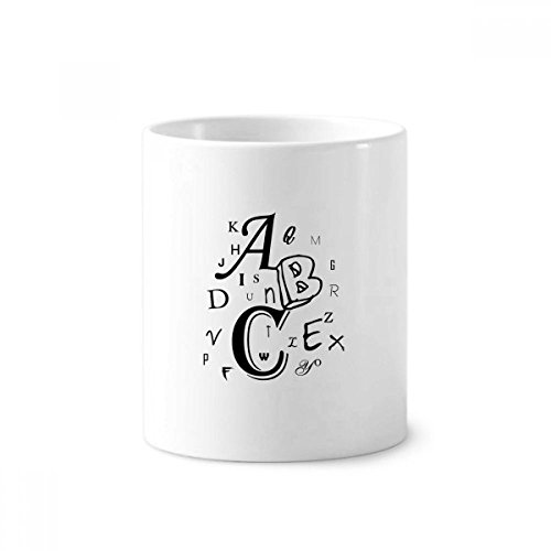 Tasse blanche ABC en céramique pour décorer votre bureau moderne
