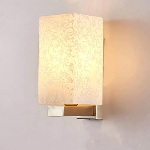 Applique murale rectangulaire E27 moderne en verre pour l'éclairage intérieur de vos escaliers