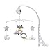 Mobile Musical Berceau Bébé Rotatif à 360 °Mobile Musical Bébé Lit Universel avec Mignon Raton en Peluche Suspendu Cadeau pour NouveaunÉ Fille Garçon Lit Bébé Chevet
