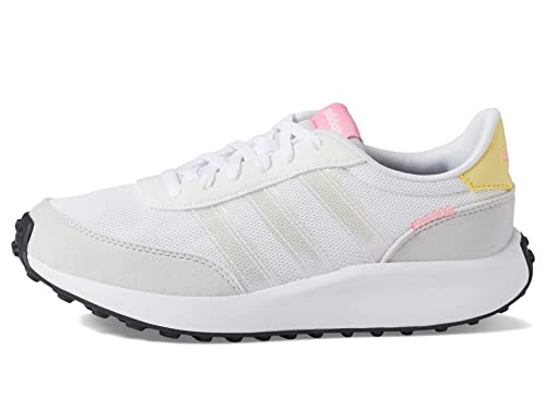 adidas Girl's Run 70s (Little Kid/Big Kid) White/Bliss Pink/Beam Pink 7 Big Kid M4