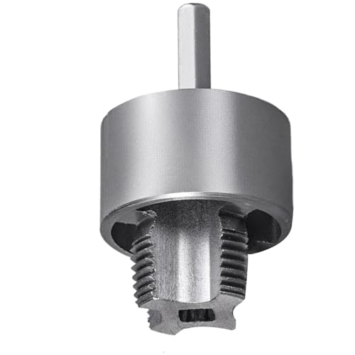 Ranley Roscadora Para Tubos De PVC | Roscadora De Tubería De PVC | Bridas Integradas Resistentes Al Desgaste Para Rosca Interior Y Exterior Para Taladro Eléctrico Renovación Fontanería Exterior