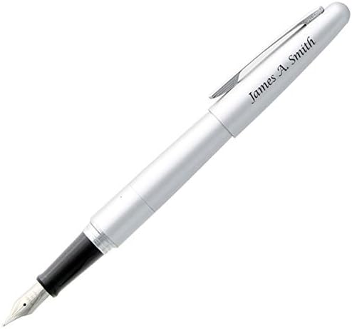 Miniatura 1 de PILOT Bolígrafo metropolitano grabado, personalizado con tu nombre (fuente de punta fina, plateado)