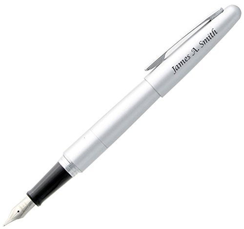 Pilot Engraved Metropolitan Pen - Personalized With Your Name (Fountain Medium Nib, Silver) #TOP7