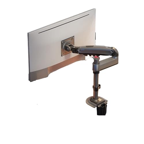 Bras de moniteur mural réglable noir H100 support d'écran sans poinçon 9kg