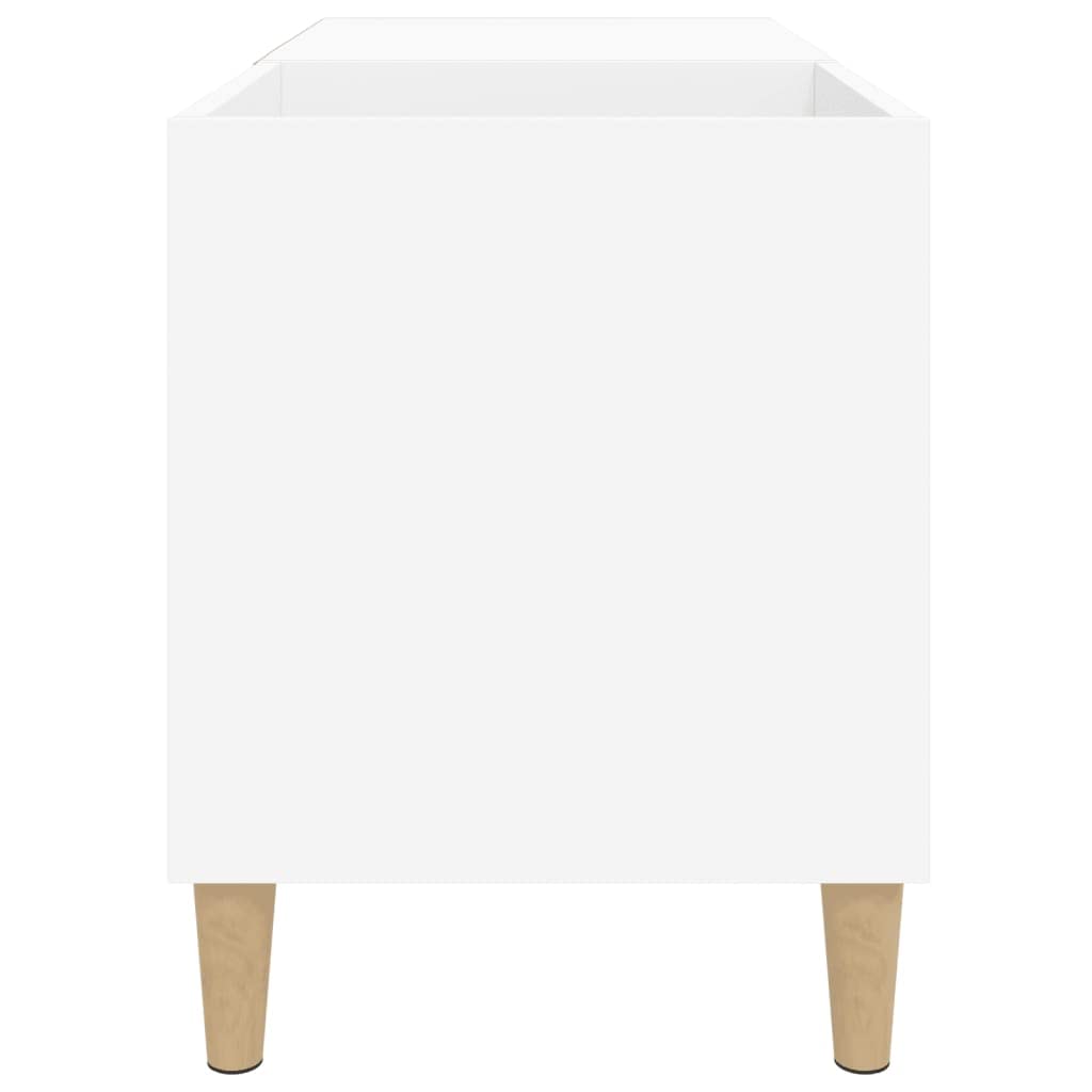 VidaXL Mobile Porta Dischi Bianco in Legno Multistrato - 84,5x38x48 cm - Mobiletto per Giradischi e Vinili