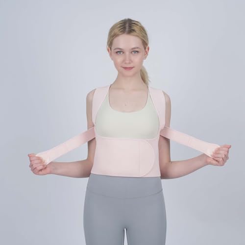 Sloworld Back Brace Adjustable Full Back Support for Upper and Lower Back Pain Relief