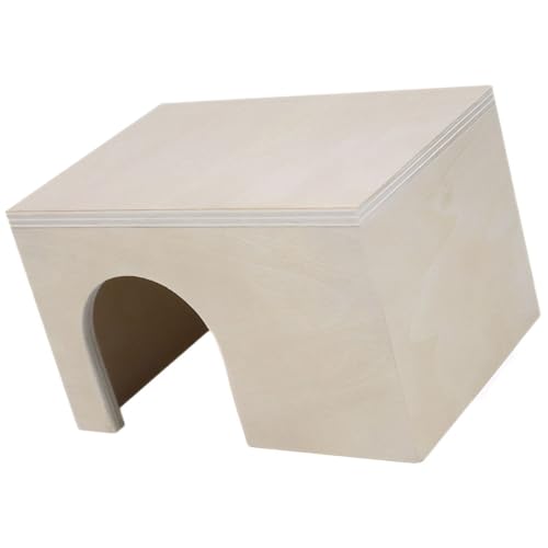 Hamster Wooden Bridge and Shelter Small Animal Hideout with Arch for Cage Enrichment and Play