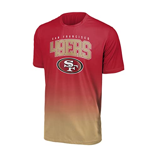 Foco San Francisco 49ers NFL Gradient Mesh Jersey Short Sleeve Herren T-Shirt - M