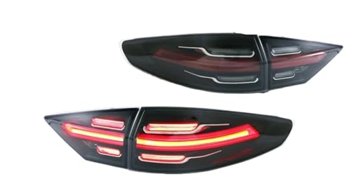 Feux arrière LED pour Ford Mondeo Fusion 2013-2020 avec clignotants séquentiels noirs