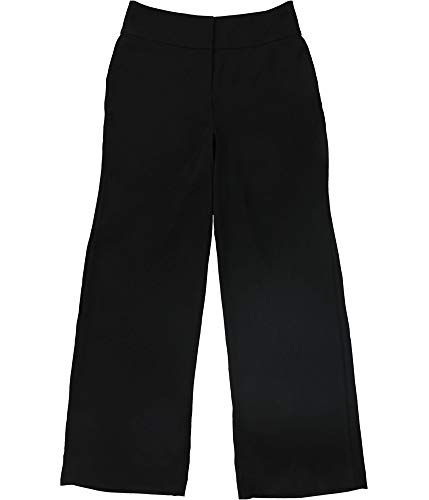 Alfani Womens High Waist Casual Wide Leg Pants, Black, 4