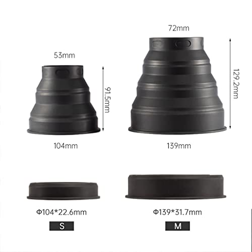 Parasol plegable universal de silicona antirreflejos para cámaras DSLR (talla S) miniatura 4