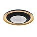 Produktbild EGLO LED Deckenleuchte Canicosa 2, 2-flammige Wandlampe, Deckenlampe aus Schlagmetall, Kunststoff in Schwarz, Gold, mit Fernbedienung, Farbtemperaturwechsel (warm-kalt), Nachtlicht, dimmbar, Ø 49,5cm