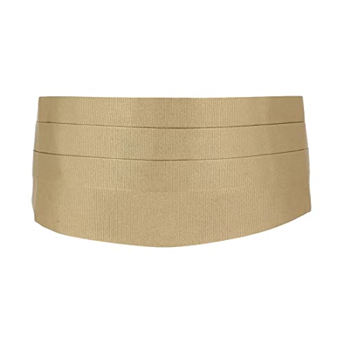 Ceinture de smoking en soie marron dune Tony & Paul 100-120cm