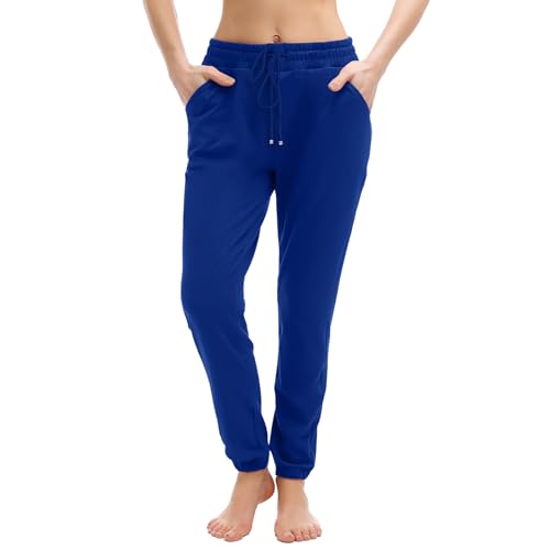 Image of Walifrey Womens Joggers with Pockets, Drawstring Sweatpants Women for Lounging Jogging Workout and Gym