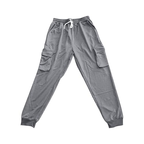 Joggers Pants for Men Drawstring Multiple Pockets Cargo Pants Exercise Bind The Feet Trousers Fashion Breathable4