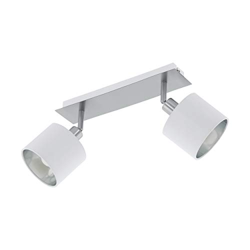 Preisvergleich Produktbild EGLO VALBIANO Spot, Stahl, 10 W, nickel-matt, weiss