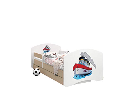 BDW Kinderbett Mit Matratze - 180x90cm Mit Bettkasten & Motiven