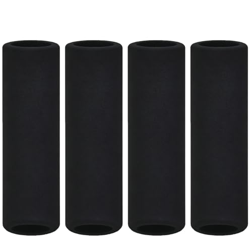 JCKD 4 Pieza Fundas universales de Espuma para manillares,Fundas amortiguadoras y cómodas, diámetro de 3,2-3,7 cm,fáciles de Instalar,aptas para Motos,Bicicletas de montaña y Bicicletas (Color Negro)