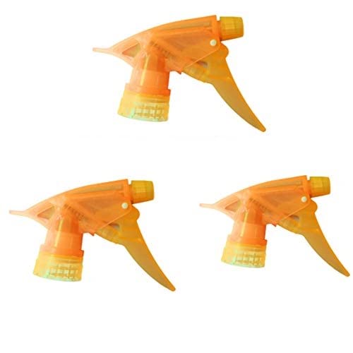 heavy Plastic Water Spray Nozzle Trigger for Bottle, Set of3 Pieces Spray Gun Sprayer