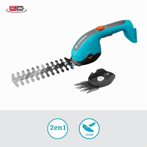 Gardena Kit Cisaille à Gazon + Lame Taille buissons PowerCut 18V / P4A sans Batterie: Lames tranchantes Lames interchangeables Légère Stockage Vertical sans Fil 14750 55 - vue 8