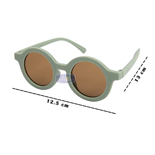 Image of Koochie-Koo Plastic Classic UV Protected Round Shaped Stylish Plastic Sunglass Mirror Sunlight Goggles Eyewear, Sunglasses Baby Boys & Girls, 2-6 Years (Set of 1)