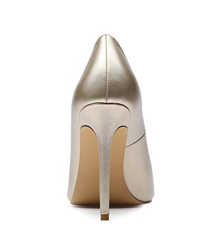 Image of Castamere Womens High Heels Pointed-Toe Slip-on Stilettos Pumps 4Inch Heel Shoes