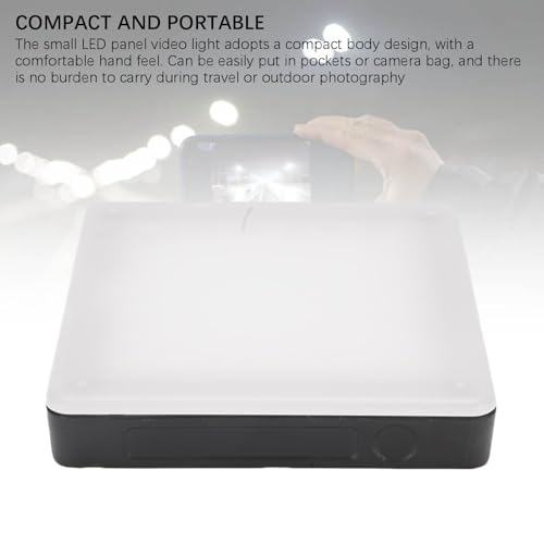 Image of Tbest Small Led Panel Video Light 49 Beads Touch Control