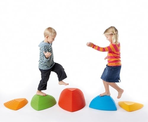 Hügelkuppen 5er Set - Balanciersteine in Hügelkuppen-Design für Kinder...