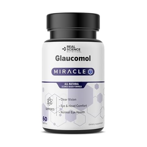 Real Science Nutrition Offers Glaucomol Miracle - an All Natural Supplement - Vitamins for Vision Clarity, Vision Support Supplement, and Eye Health Cover