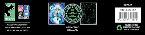 Ceaco 1159-31 Glow In The Dark - Wolf Spirit Glow - 750 Piece Jigsaw Puzzle thumb #5