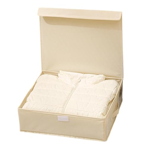 Organizador de hojas, almacenamiento de hojalata, organizador de hojas plegable para armario de lino, contenedor de ropa de cama, apilable, ahorro de espacio, contenedor de carpetas con ventana para