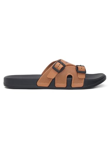 Image of Impakto Sleek Shift Flip Flop for Men | Comfortable Stylish Lightweight Water Resistant Slippers | Anti-Skid Soles | Indoor & Outdoor Chappal | Everyday Essentials