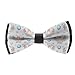 WUXEKZO Men's Boys Pre-Tied Bow Tie for Party, Festivals, Graduation, Fashion Adorable Axolotl White Creative Cravat Necktie