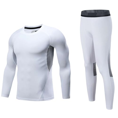 Echinodon Jungen Sportunterwäsche Kinder Fußball Kompressionsunterwäsche Training Skiunterwäsche Funktionsunterwäsche Weiß 28 Echinodon Jungen Sportunterwäsche Kinder Fußball Kompressionsunterwäsche Training Skiunterwäsche Funktionsunterwäsche Weiß 28
