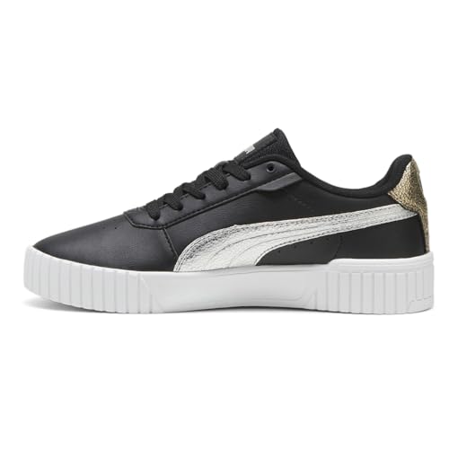 PUMA Womens Carina 2.0 Metallic Shine Lace Up Sneakers Shoes Casual - Black3