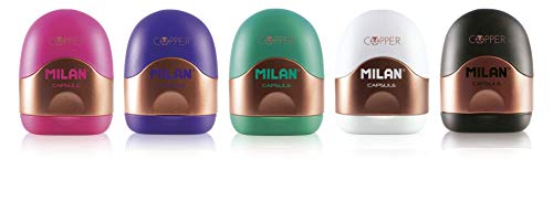 Sacapuntas con depósito MILAN pour dessiner à l'école et au bureau sans faire de débris
