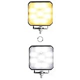 SpeedTech Lights Flash Carbine LED Work Strobe Light – Waterproof Off-Road Work Light for Truck, ATV, UTV, SUV, Motorcycle & Boat (Circle/Square)