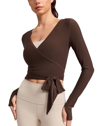 Werthy ヨガウェア　combination yoga top sizeM Amazon.com: CRZ YOGA Cloudweight Wrap Shirts for Women - Workout