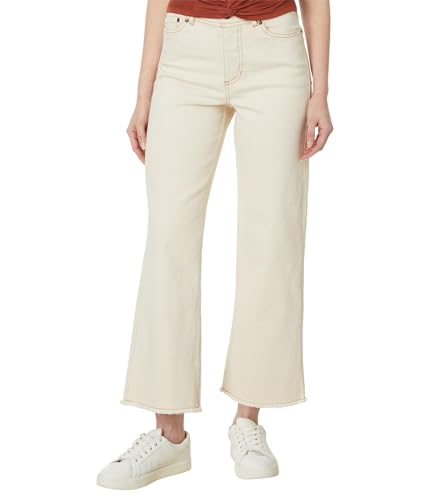 Toad&Co Balsam Seeded Cutoff Pant - Pants for Women - Button Closure - Raw Hem - Distressed Detailing
