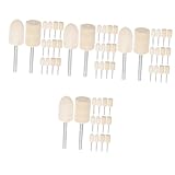 Gatuida 96pièces Outils De Polissage Laine Meules Feutre Cylindriques Et Forme De Balle P...