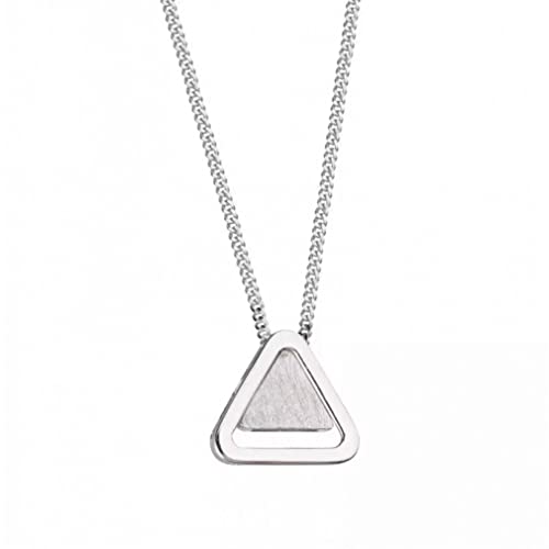 Collier triangle en argent sterling : le bijou minimaliste et géométrique au quotidien