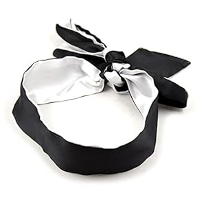 Lingerie masque for satijnen oogmasker zwart geblinddoekt (Color : 11)