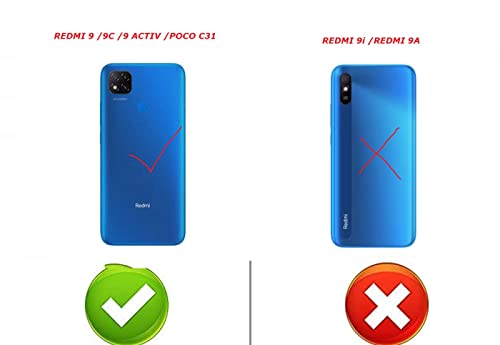 Image of COVERBLACK Transparent Rubber Case Back Cover for Mi M2006C3MI / Mi Redmi 9 - Transparent