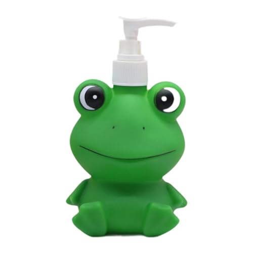 Botella de champú para niños dosificador reutilizable de rana para baño infantil 2