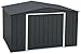 Duramax ECO 10 x 8 (7.28 m²) Metallgerätehaus, feuerverzinktes Metall gerätehaus - Geräteschuppen, verstärkte Dachkonstruktion, wartungsfreier und wetterfester Metallschuppen, Anthrazit