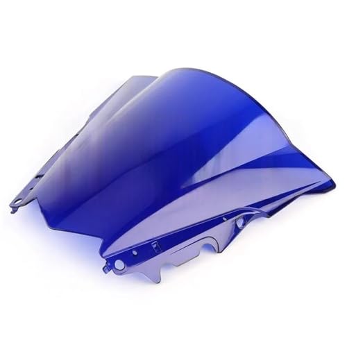 Pare-brise moto noir anti-vibration bulle double galbe pour YZF R3 R25 13-18