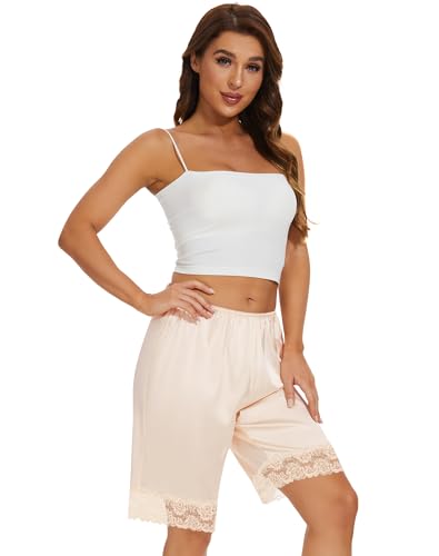Image of MANCYFIT Pettipants for Women Under Dress, Long Culotte Slip