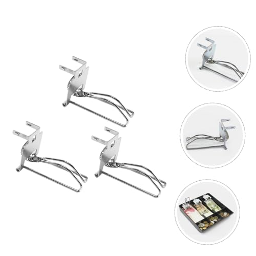 Gatuida 3pcs Cash Register Clips Heavy Duty Money Tray Fixing Clips Cash Replacement for Secure Currency Handling in Small Businesses3