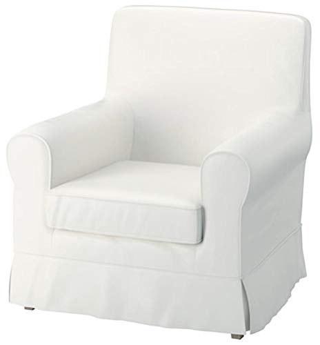 La funda Ektorp Jennylund de repuesto está hecha a medida para silla IKEA Jennylund. Una funda de repuesto para sofá de sillón IKEA (algodón denso) color blanco